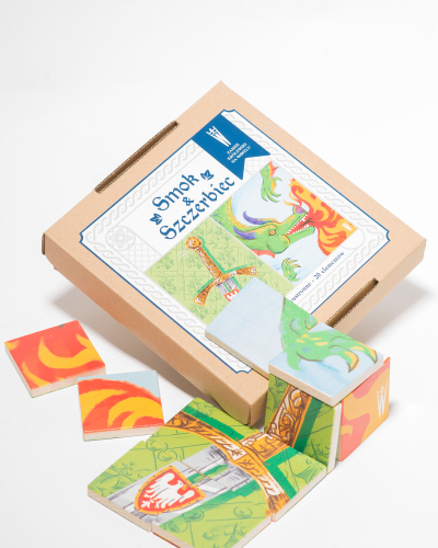 Puzzle dla dzieci Smok Wawelski i Szczerbiec