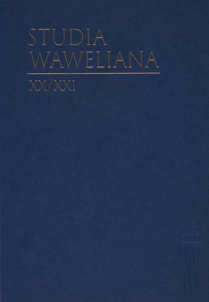 Studia Waweliana. Tom XX/XXI.